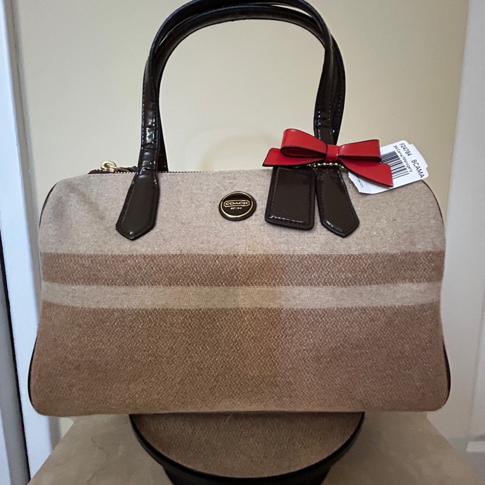 Coach Sis Blanket Strap Satchel F24784